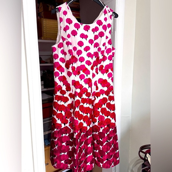 🌺 Beautiful Vintage Long Tall Sally Spring Poppy Ladies Dress - Size 12 - Picture 5 of 16